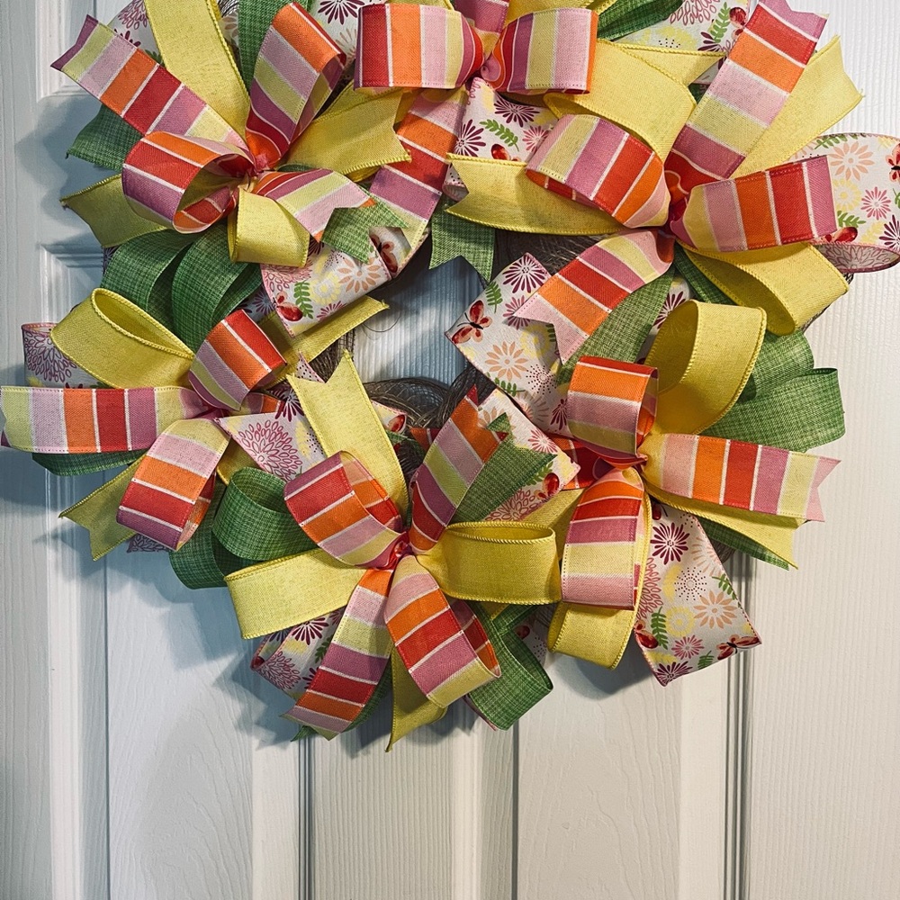 Spring/Summer door wreath - Picture 2 of 2